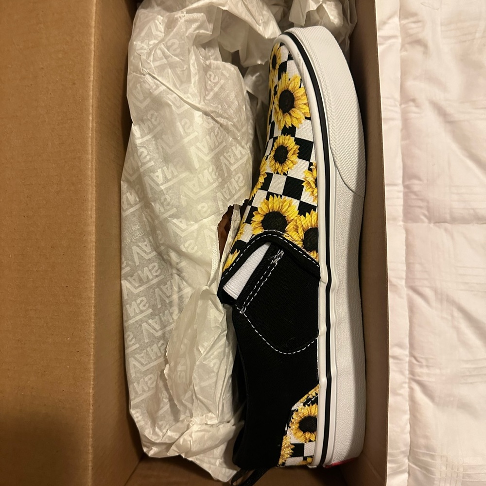 Vans Sunflower Slip Ons - Picture 2 of 6